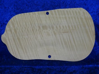 carved flamed one-piece violin back 2897