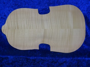 carved flamed violin back 2928
