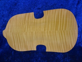 carved best flamed violin back 3239