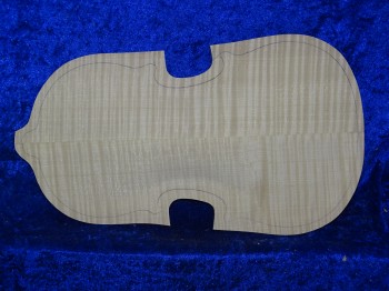 gefräster, super geflammter Geigenboden 3459