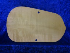 gefräster, ganzer geflammter Geigenboden 1173