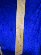 flamed maple block  for guitar neck, 2 violins 2181