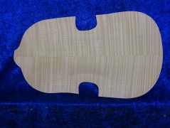 carved flamed violin back 2571