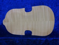 carved flamed violin back 2571