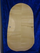 carved old cello back 3086