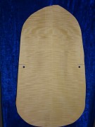 carved old cello back 3231