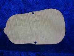 3/4 carved flamed violin back 3383