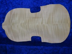 carved nice flamed viola back 3410