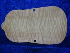 gefräster, super geflammter Geigenboden 3460