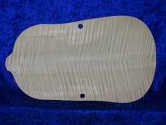 carved best flamed violin back 3501