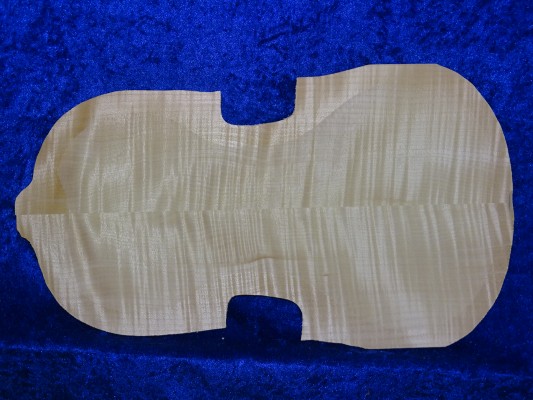 carved nice flamed viola back 3410