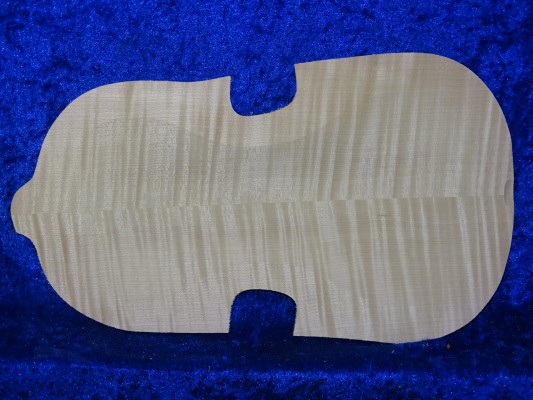 carved best flamed violin back 3504