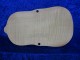 3/4 carved flamed violin back 3379
