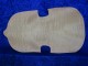 carved, nice flamed viola back 3404