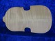 1/2 carved flamed violin back 3419