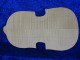 1/2 carved flamed violin back 3422