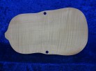3/4 carved flamed violin back 3379