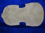 carved nice flamed viola back 3410