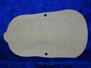 gefräster, super geflammter Geigenboden 3488