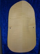 carved old cello back 3230