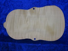 carved nice flamed viola back 3411