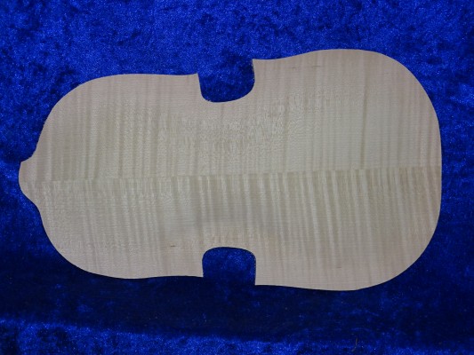 1/2 carved flamed violin back 3421