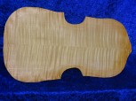 very old carved viola back 3655