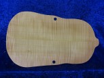 carved flamed violin back 3914