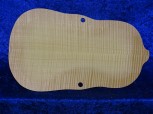carved flamed violin back 1054