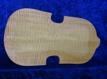 carved flamed violin back 1847