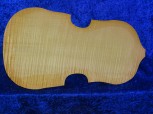very old carved viola back 2312