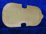 carved flamed violin back 2356