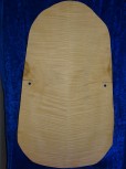 carved old cello back 3234