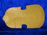 carved best flamed violin back 3263