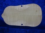 3/4 carved flamed violin back 3386