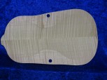 3/4 carved flamed violin back 3387