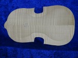 1/2 carved flamed violin back 3422