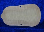 carved best flamed violin back 3488