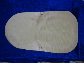 carved old cello back 3777