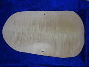 carved old cello back 3778