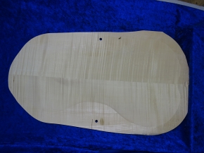 carved old cello back 3781