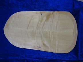 carved old cello back 3783