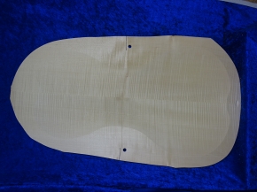 carved old cello back 3784