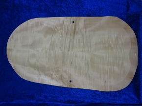 carved old cello back 3785