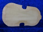 carved flamed viola back 3616